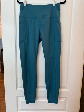 RBX Teal High-Waist Leggings with Side Pockets